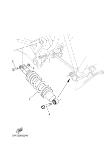 MT03 Задняя подвеска