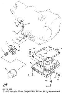 FZR600RFC Масляный картер