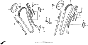 XL600V Цепь ГРМ