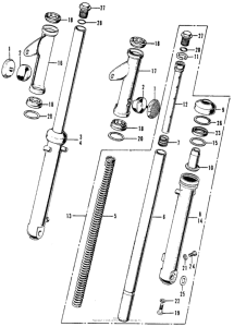 SL100 Передняя вилка