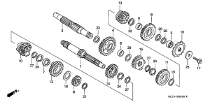 CR500R Трансмиссия