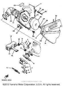 YZ100K Впускная система