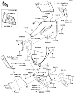 ZG1400 Обтекатель нижний