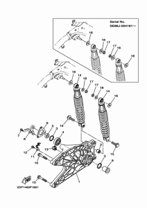 GPD125 リヤアーム & サスペンシヨン