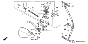 XL1000V Fr. brake master cylinder