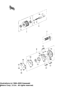 KZ200 Насос масляный  / фильтр масляный