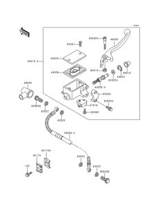 KDX125 Главный тормозной цилиндр