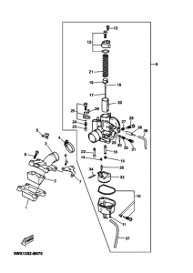 TZR50 Carburetor assy