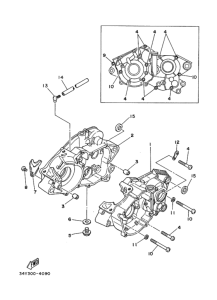 RZ125 Картер двигателя