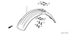 CR500R Переднее крыло
