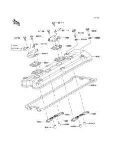 ZR1000 Крышка головки цилиндров