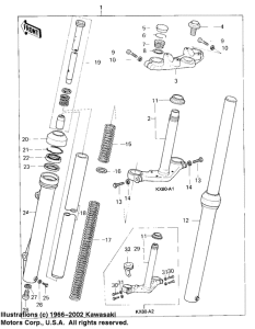  Вилка передней оси