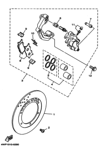 SR125 Передний суппорт