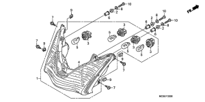ST1300 Задний фонарь