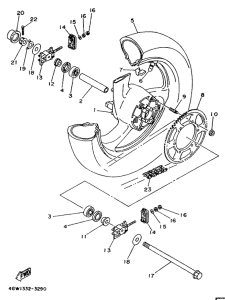TDR125 Переднее колесо