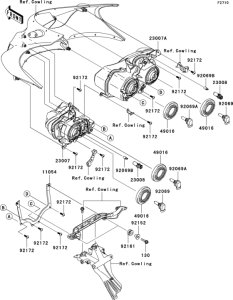 ZX1400 Фара