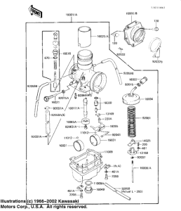 KX125 Carburetor assy
