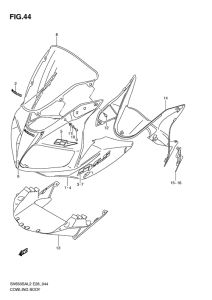SV650 (ABS) Cowling body