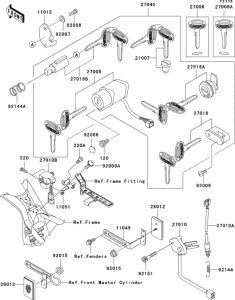 VN1500 Замок зажикания