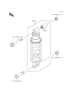 KLE500 Амортизатор