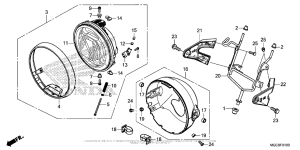 CB1100 (ABS) Фара