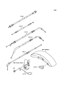 ZR1200 Тросы управления