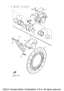 FZR600RE Задний суппорт