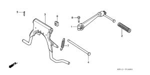 SA50S Stand / kick starter arm