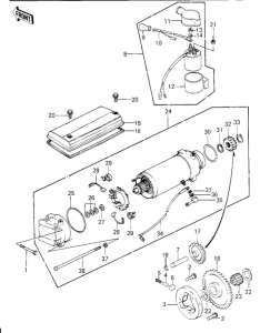 KZ1000 Starter motor / starter clutch