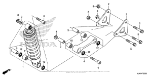 CBR500R (ABS) Задние амортизаторы