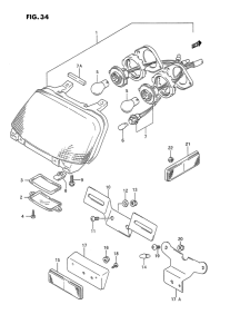 GSX1100 Задний комбинированный сигнал