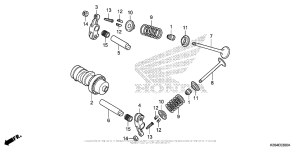 MSX125 Распределительный вал и клапана