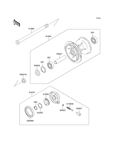 KLX300R Переднее колесо