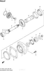 VL1500B Secondary Drive Gear