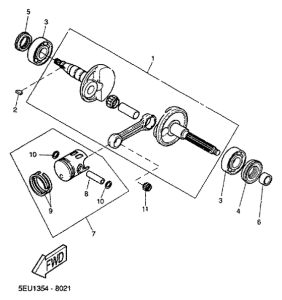 YH50 Коленчатый вал и Поршень