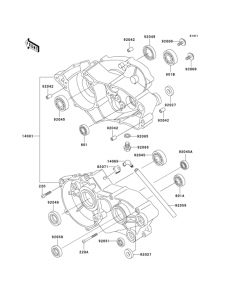 KX60 Картер двигателя