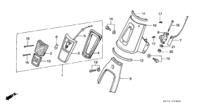 C70ZP Top cover / position lamp
