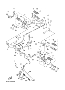 XV535 Stand. footrest