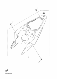 YZF-R1 Боковая крышка