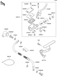 KLE500 Главный тормозной цилиндр