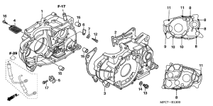 FMX650 Картер двигателя