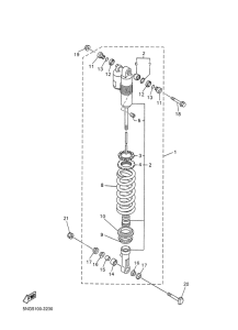 WR400F Задняя подвеска
