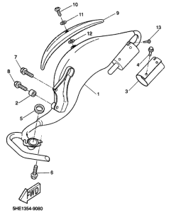 YQ50 Выхлопная система