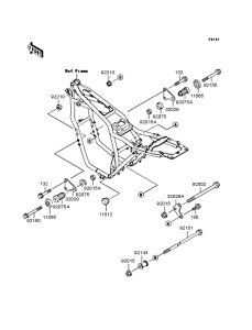 ZR400 Рама ,крепежные детали