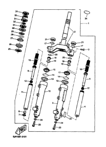 EW50 Передняя вилка