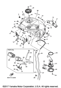 FZ10HB Топливный бак