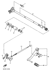 FZR1000 Вал переключения