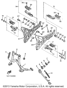 FJ1200TC Подножки