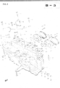 GSX500 Головка цилиндров