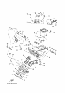 XSR700 Впускная система